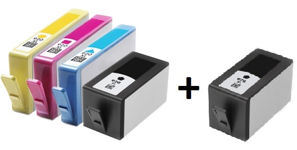 Compatible HP 920XL Full set of Ink Cartridges + EXTRA BLACK 
